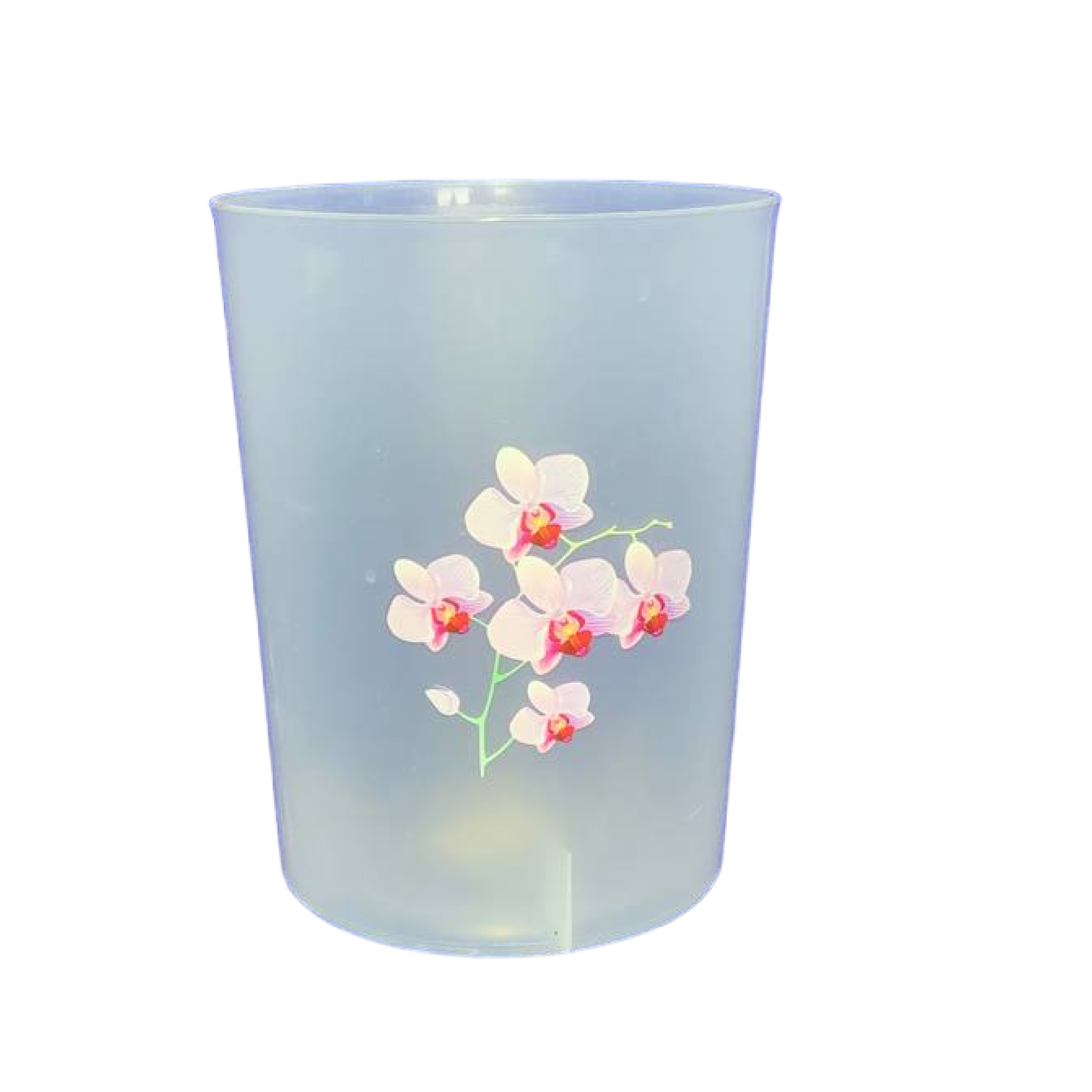 Горшок  для цветов пластик, 3.5 л, 17х21.5 см, для орхидей, белый, Альтернатива, М 1606